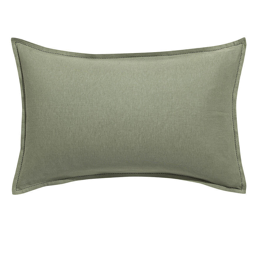 Shams Nuances Green 30X41 50% cotton - 50 % linen, , hi-res image number 0