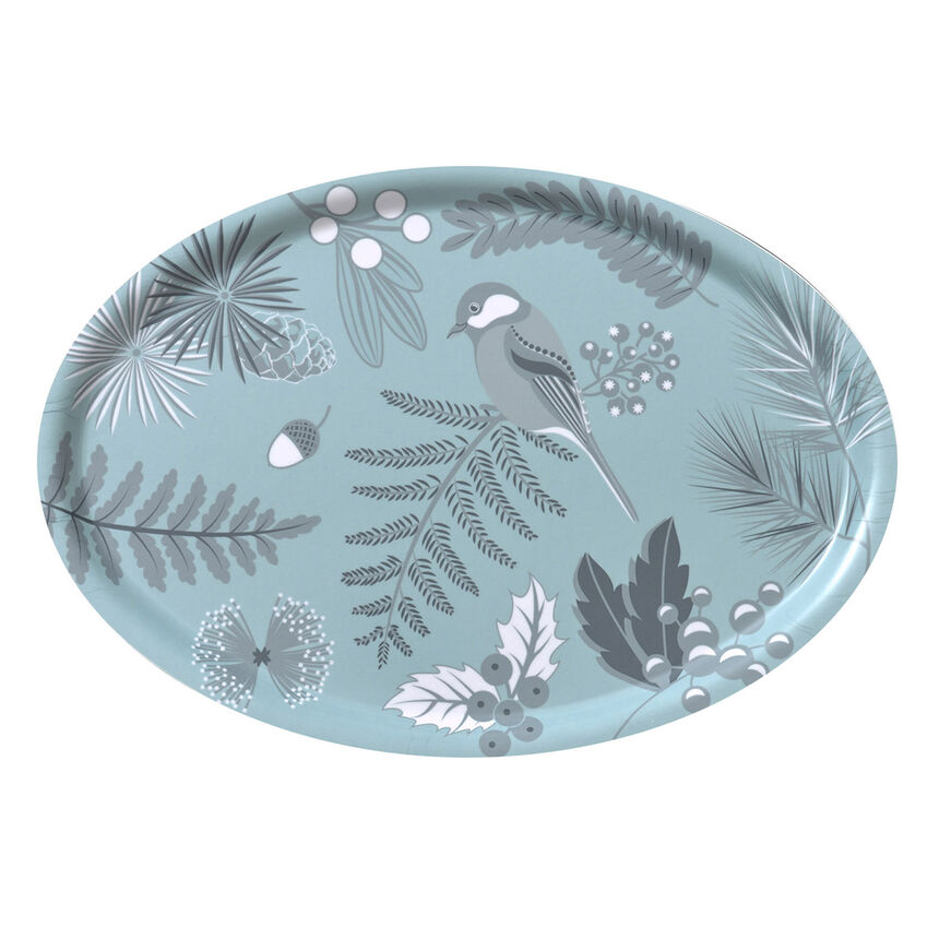 Tray Po&eacute;sie d'hiver Blue 29x20 100% birch, , hi-res image number 1