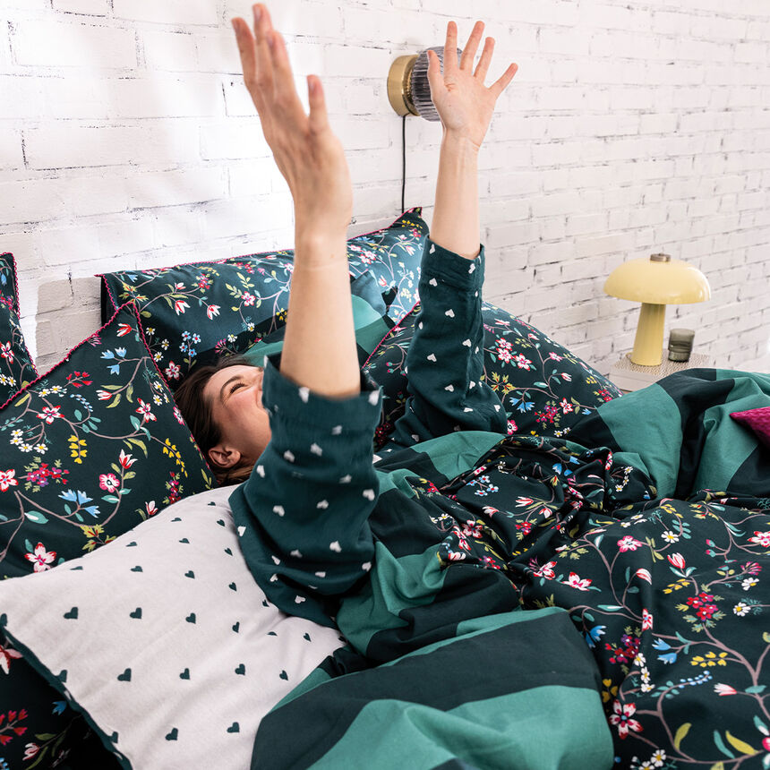 Pillowcase Vagabonde Green 40X80 100% cotton, , hi-res image number 5