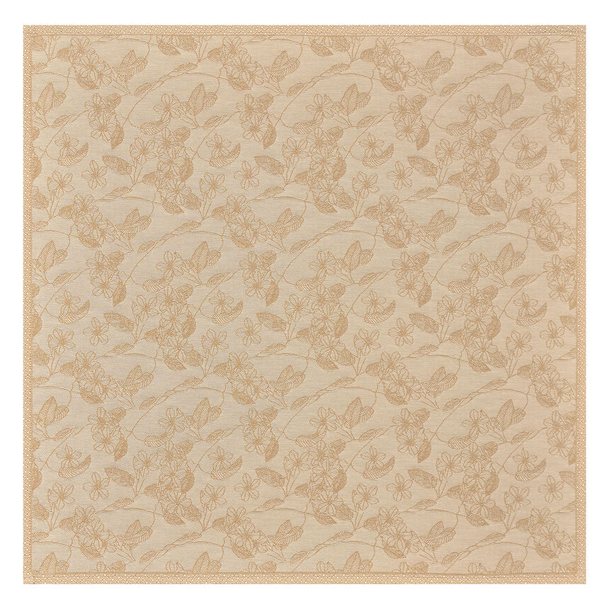 Napkin Essentiel Gravure Beige 58x58 100% cotton, , hi-res image number 1