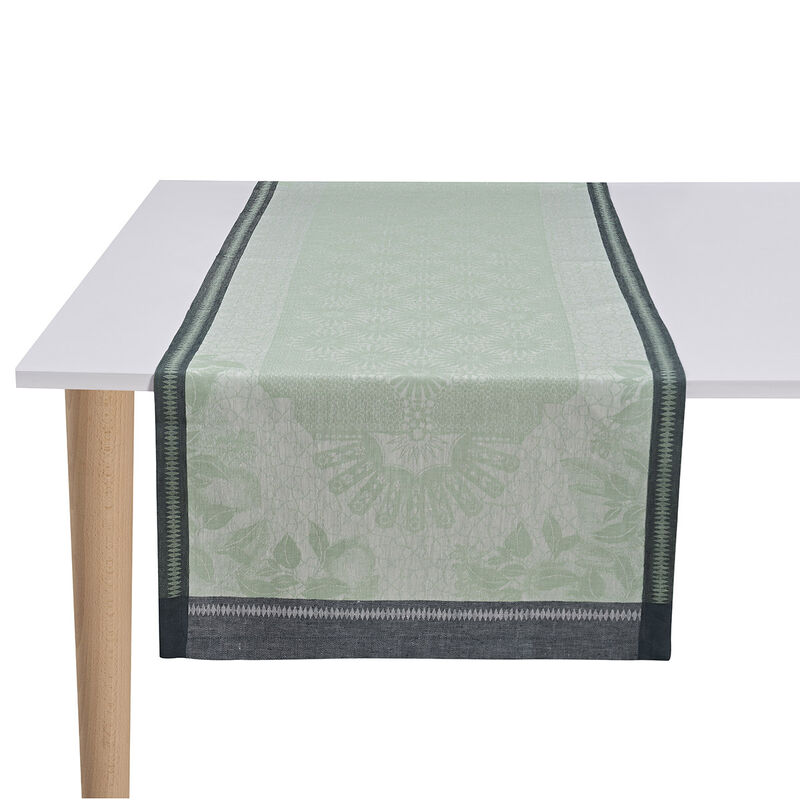 Runner Jardin d'orient Light Green 50x150 100% linen, , hi-res image number 0