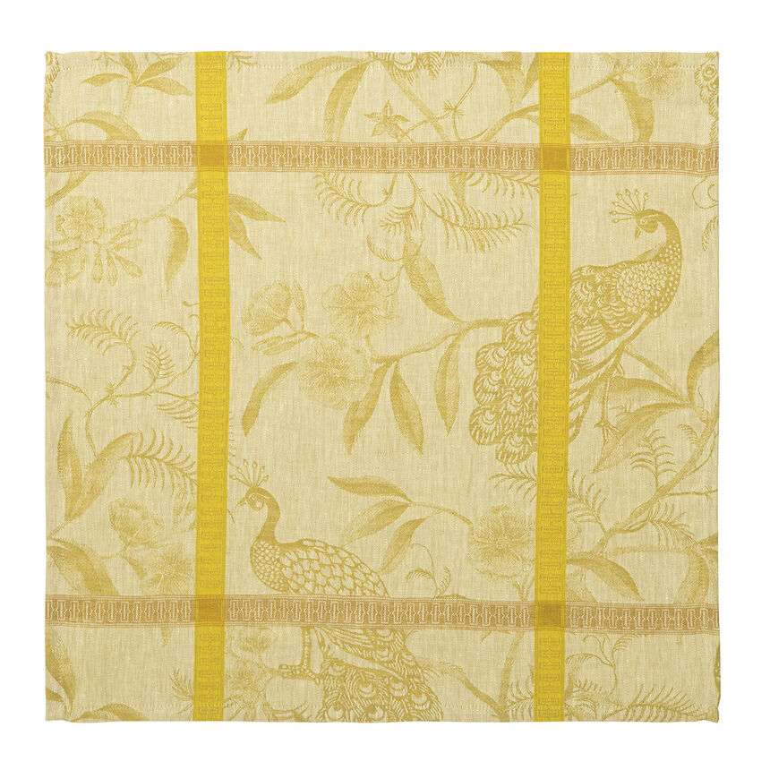 Napkin &Agrave; l'orangerie Yellow 55x55 100% linen, , hi-res image number 1