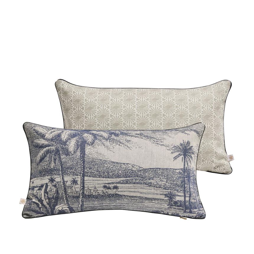 Cushion cover Dune Blue 30x50 100% cotton, , hi-res image number 1