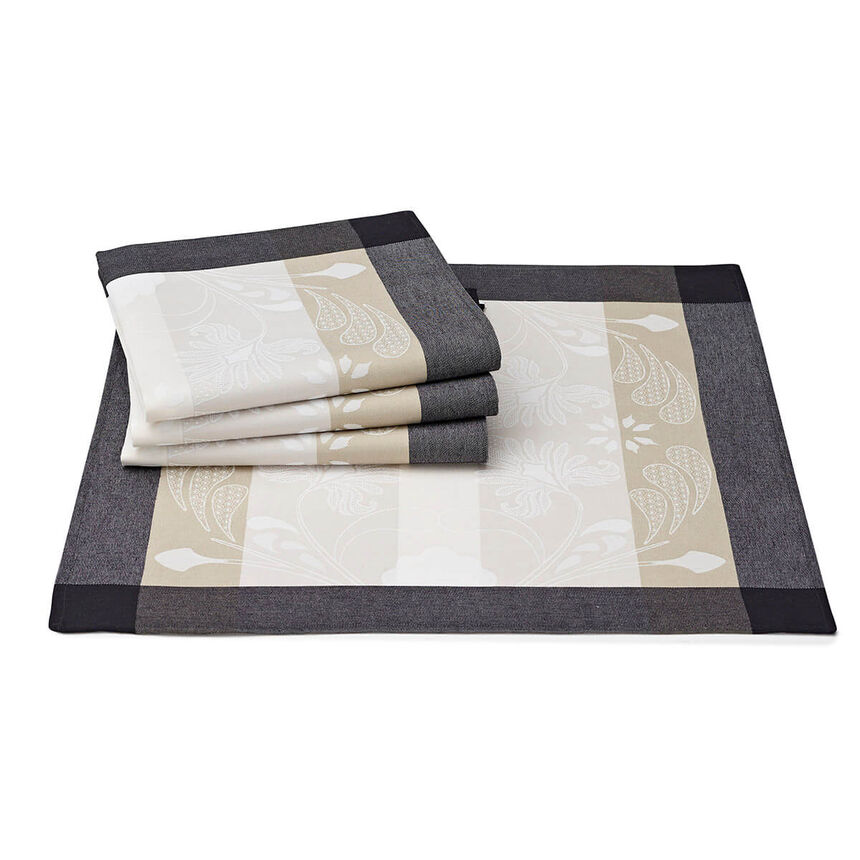 Napkin Bengale Leopard 58x58 100% cotton, , hi-res image number 0