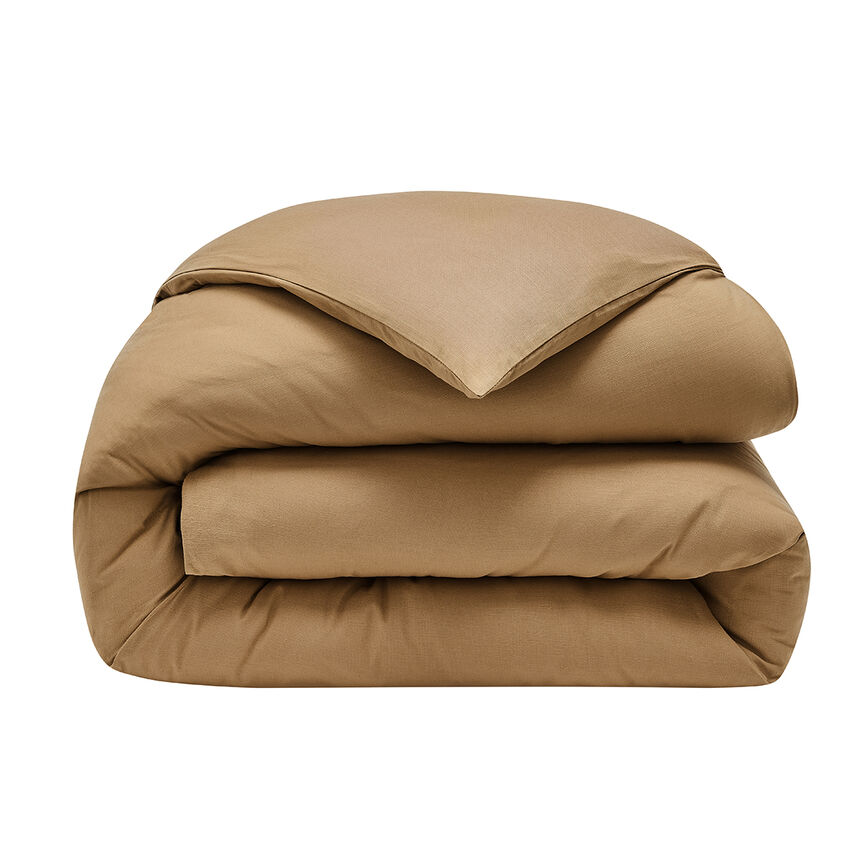 Duvet cover Eclat Beige 135X200 100% cotton, , hi-res image number 2
