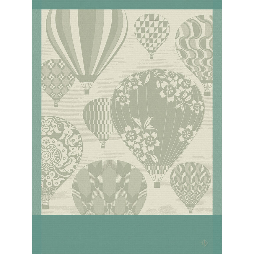 Tea towel Cappadoce Green 60x80 100% cotton, , hi-res image number 0