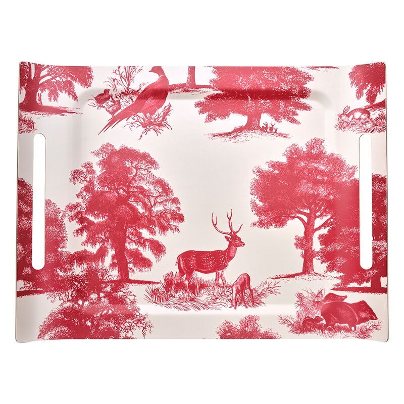 Tray Souveraine  Red 58x42 100% Wood, , hi-res image number 0