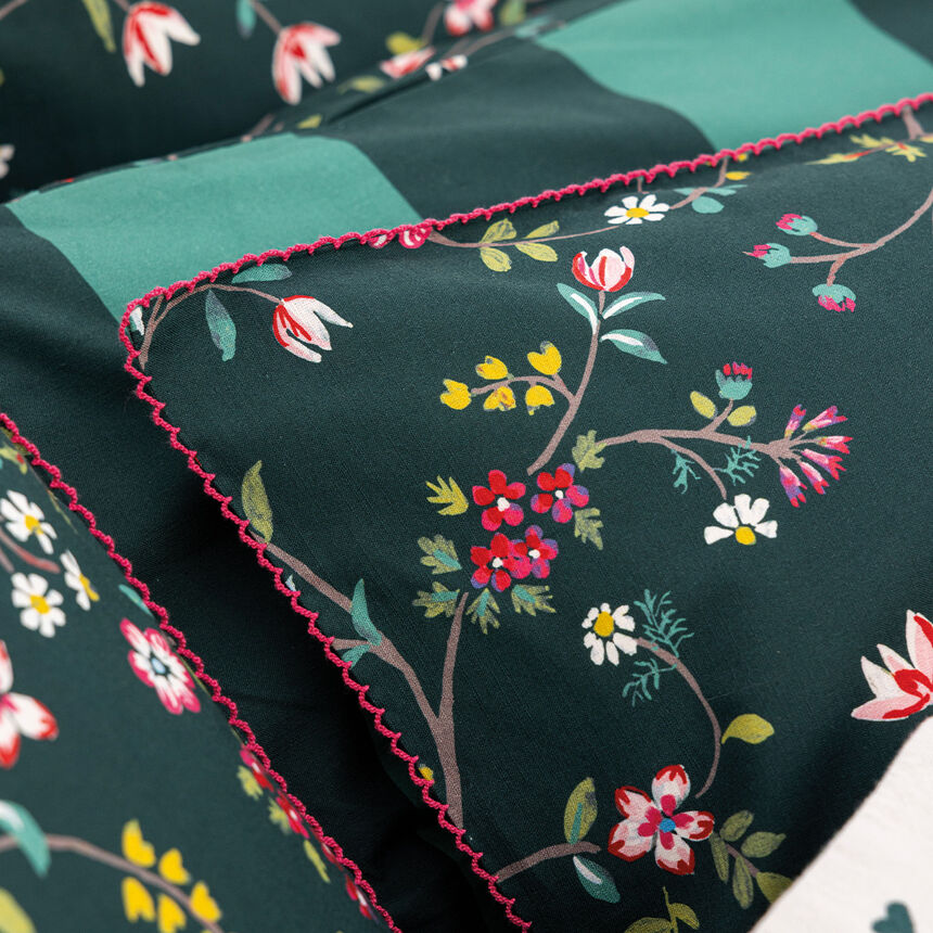 Pillowcase Vagabonde Green 40X80 100% cotton, , hi-res