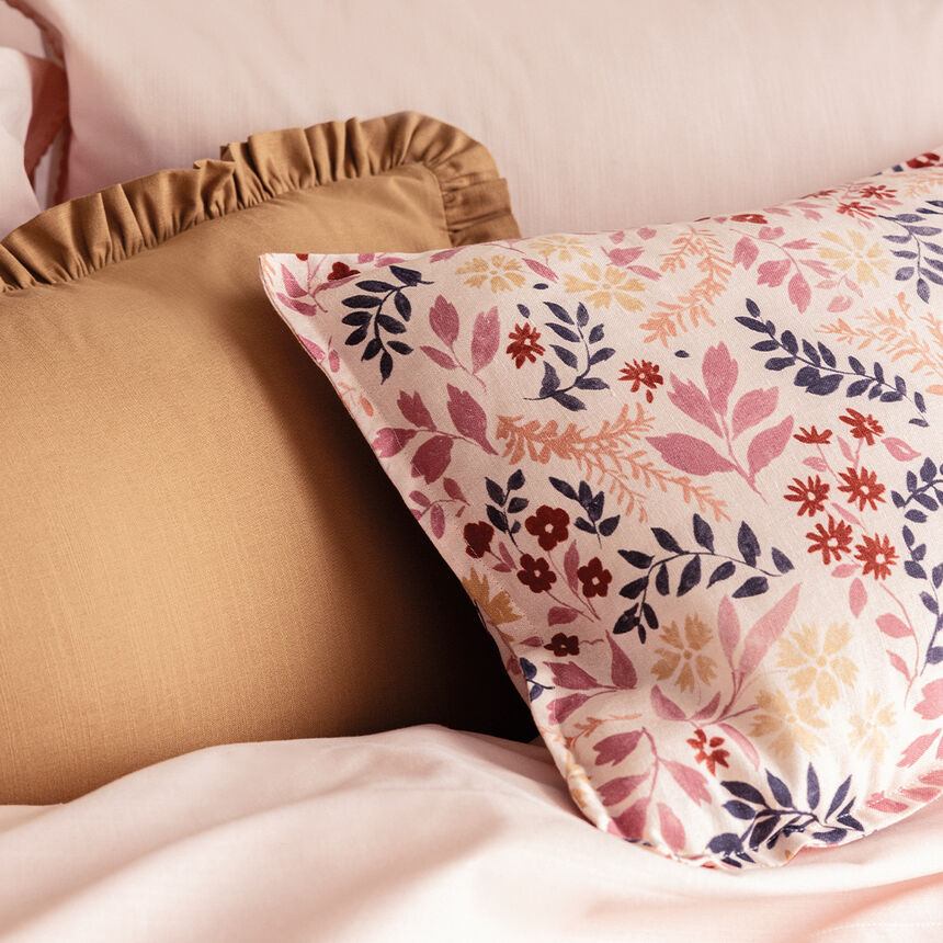 Cushion cover Campagne Pink 30x50 50% cotton - 50 % linen, , hi-res image number 1