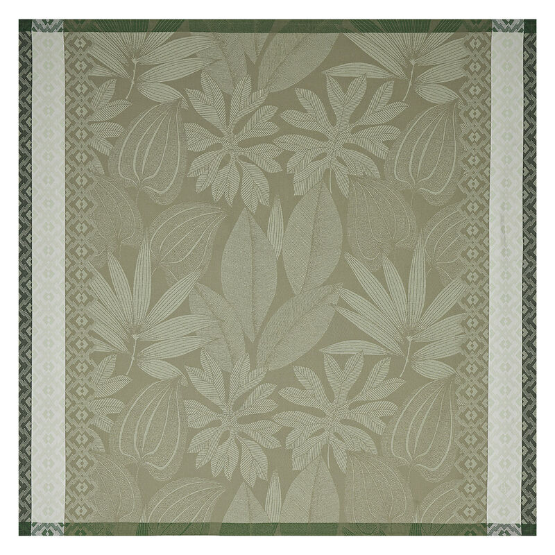Tablecloth Nature Sauvage Green 175x175 100% cotton, , hi-res image number 2