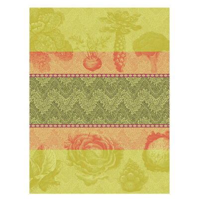 Tea towel Jardin des choux Green 60x80 100% cotton