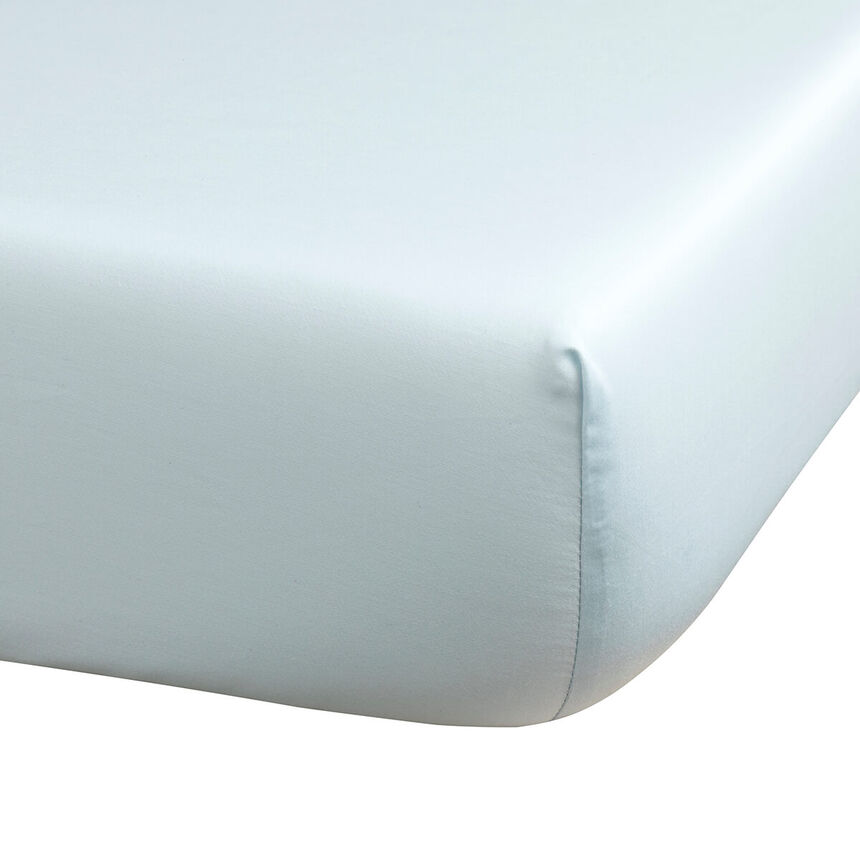 Fitted sheet Manuka Blue 90X200X35 100% cotton, , hi-res image number 0