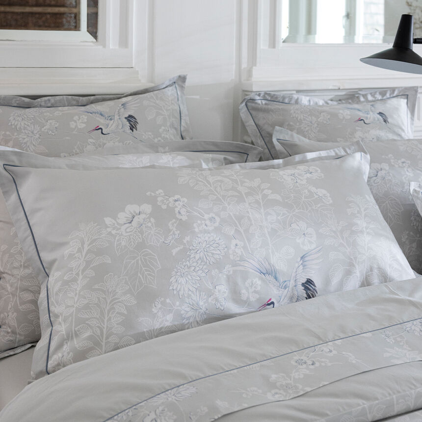 Pillowcase Envol Grey 50X75 100% cotton, , hi-res image number 2