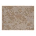 Coated placemat Casual Flower Brown 45x35 100% linen, acrylic coating, , hi-res image number 1