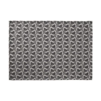 Coated placemat Empreintes Pois Black 50x36 100% cotton,  Coated placemat Empreintes Pois Black 50x36 100% cotton