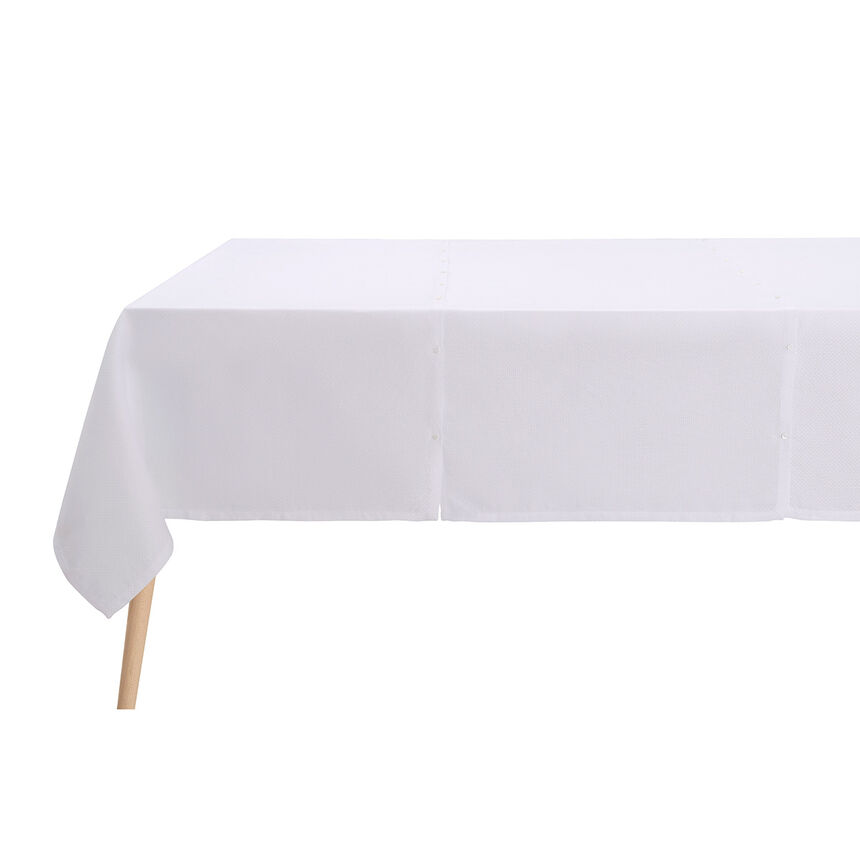 Tablecloth Portofino Pluriel White 175x175 100% linen, , hi-res image number 0
