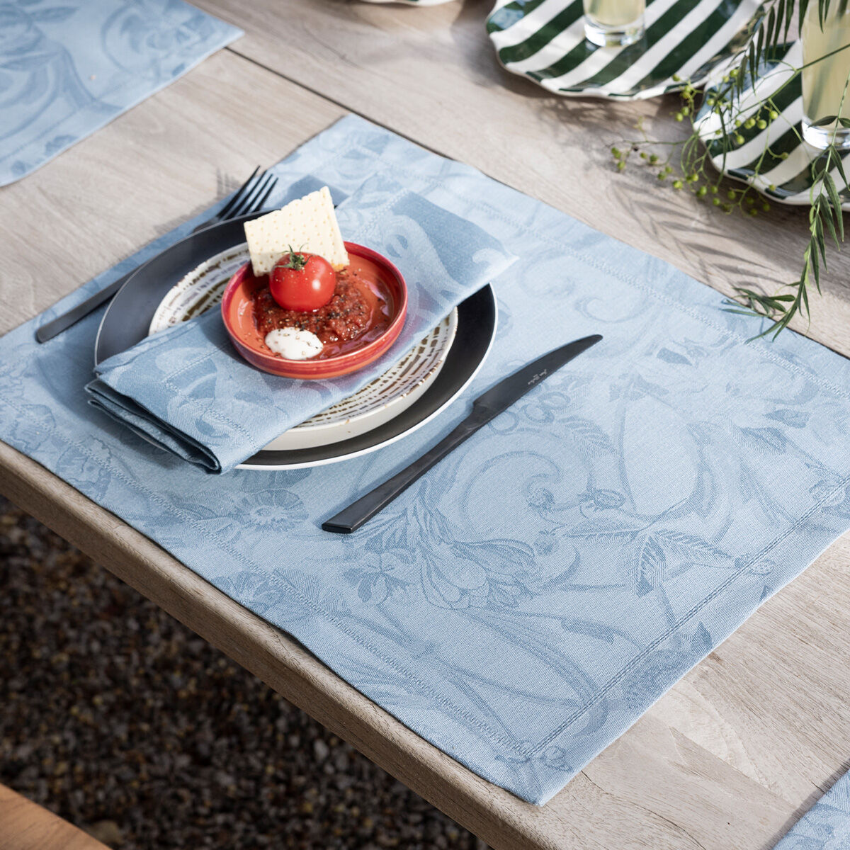 New Washable Fabric Placemats Made in France | Le Jacquard Français