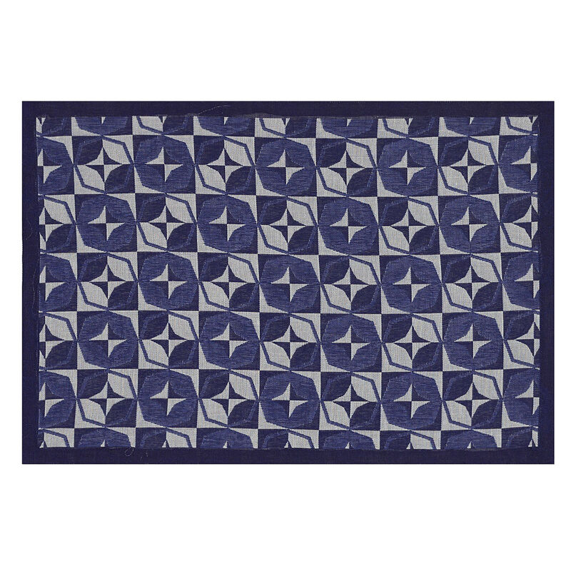 Coated placemat Bistro jules Blue 50x36 100% cotton, , hi-res image number 0