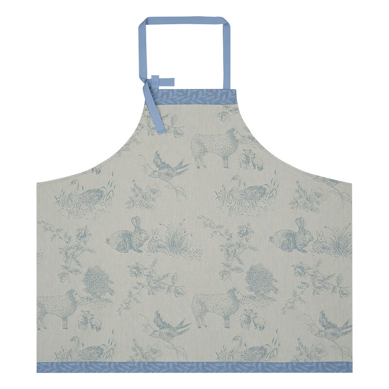 Apron Joséphine Blue 90x96 100% cotton, , hi-res
