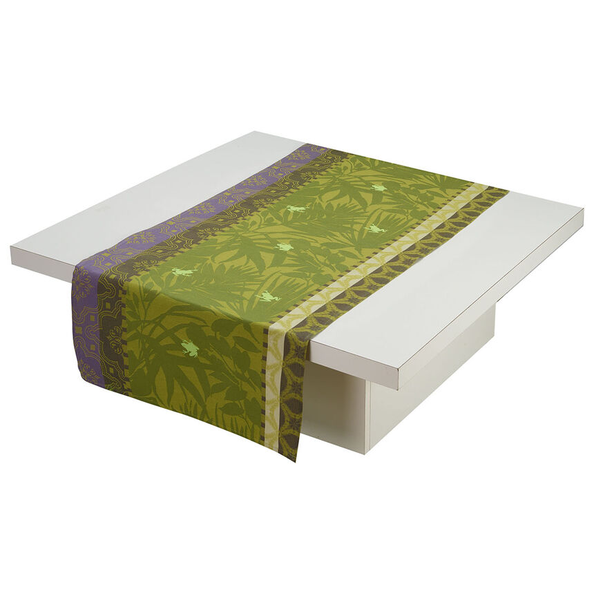 Coated Runner Bahia Green 50x150 Cotton / 1% Poliestere, , hi-res image number 0