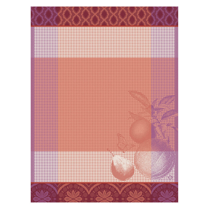 Hand towel Arri&egrave;re-Pays Pink 60x80 100% cotton, , hi-res image number 0