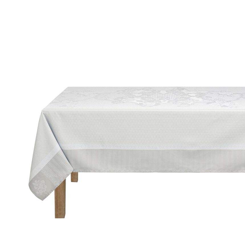 Tablecloth Promenade Imp&eacute;riale Grey 120x120 100% cotton, , hi-res image number 1