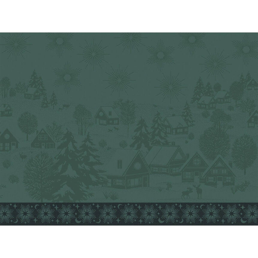 Placemat Sous les &eacute;toiles Green 50x36 100% cotton, , hi-res image number 1