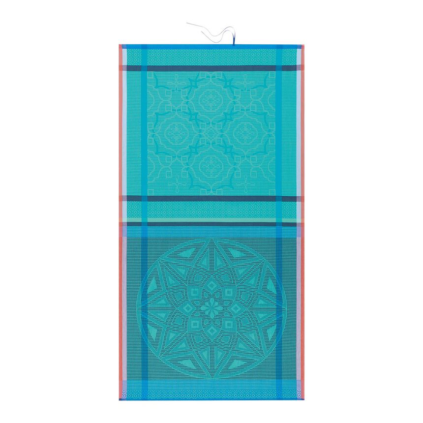 Beach towel Zellige Swimming pool 100x200 100% cotton, , hi-res image number 0