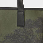 Hand-carried bag Paysage Green  100% cotton, acrylic coating. Garnish: Cattle leather, , hi-res image number 4