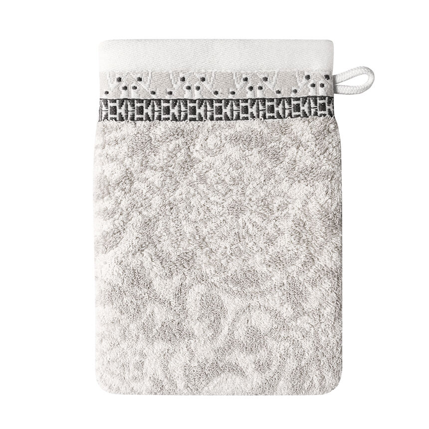 Wash mitt Charme Grey 15x22 100% cotton, , hi-res image number 0
