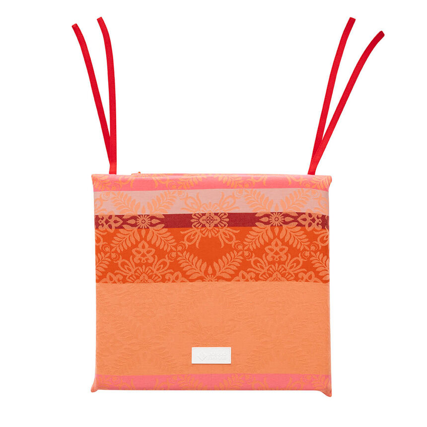 Chair cushion Mumbai Orange 40x40 100% cotton, , hi-res image number 0