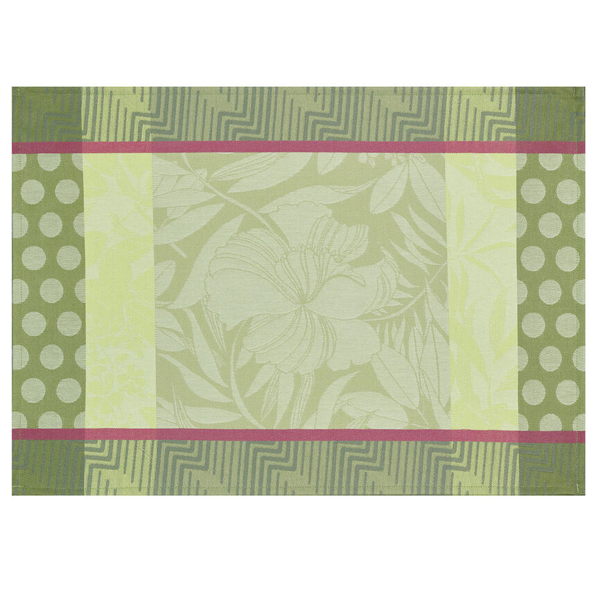 Placemat Nature Urbaine Green 50x36 100% cotton, , hi-res image number 0