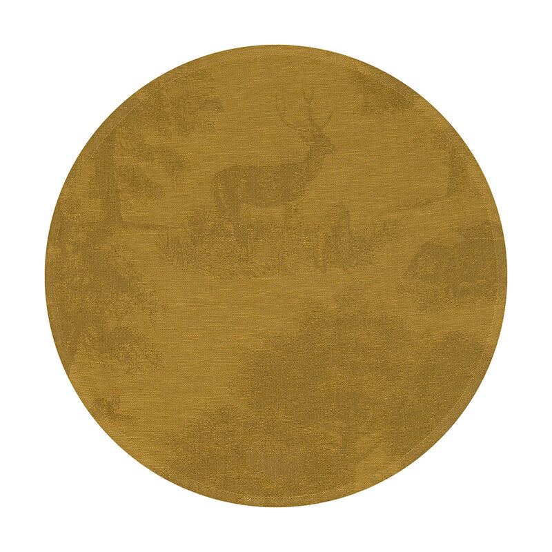 Placemat Souveraine Gold Ø38 100% linen, , hi-res image number 0