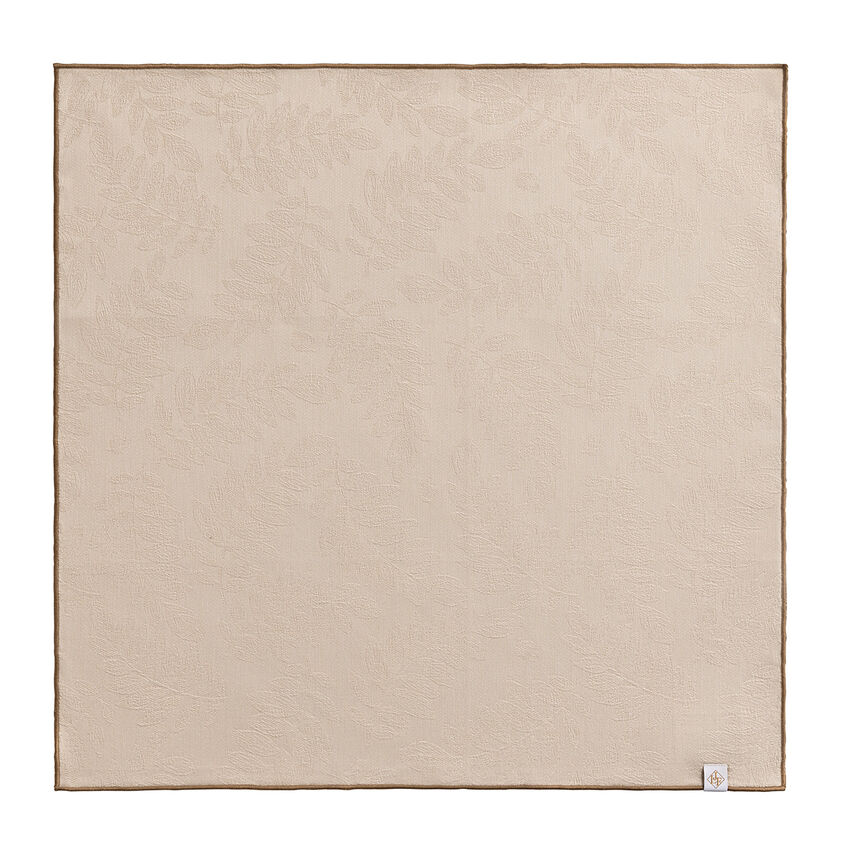 Napkin Vegetal mood avec surjet bourdon Beige 50x50 100% cotton, , hi-res image number 1