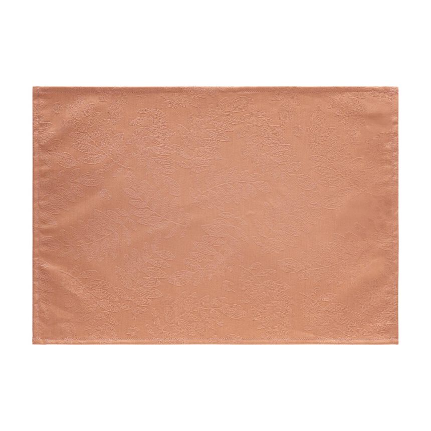 Coated placemat Vegetal mood Orange 50x36 100% cotton, , hi-res image number 0