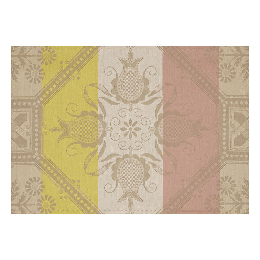 Coated placemat Hacienda Beige 50x36 100% cotton, , hi-res image number 1