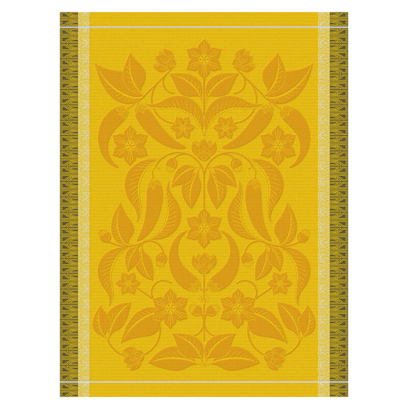 Tea towel Piments Yellow 60x80 100% cotton