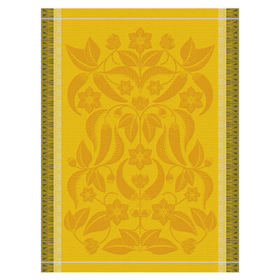 Tea towel Piments Yellow 60x80 100% cotton,  Tea towel Piments Yellow 60x80 100% cotton