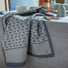 Tea towel Empreintes Blue 60x80 100% cotton, , hi-res image number 1