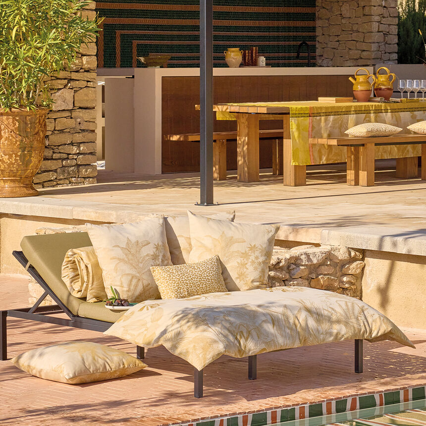 Quilt cover Sinhar&acirc;ja Yellow 90X180 100% cotton, , hi-res image number 0