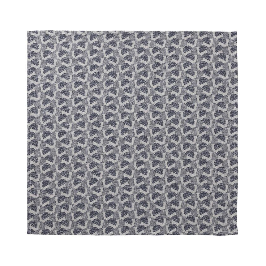 Napkin Empreintes Pois Blue 50x50 100% cotton, , hi-res image number 1