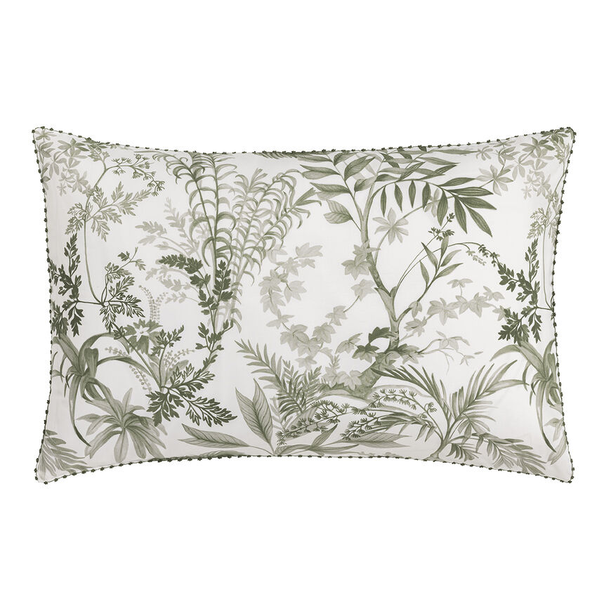 Pillowcase Jardin d'Eden Green 80x80 100% cotton, , hi-res image number 2