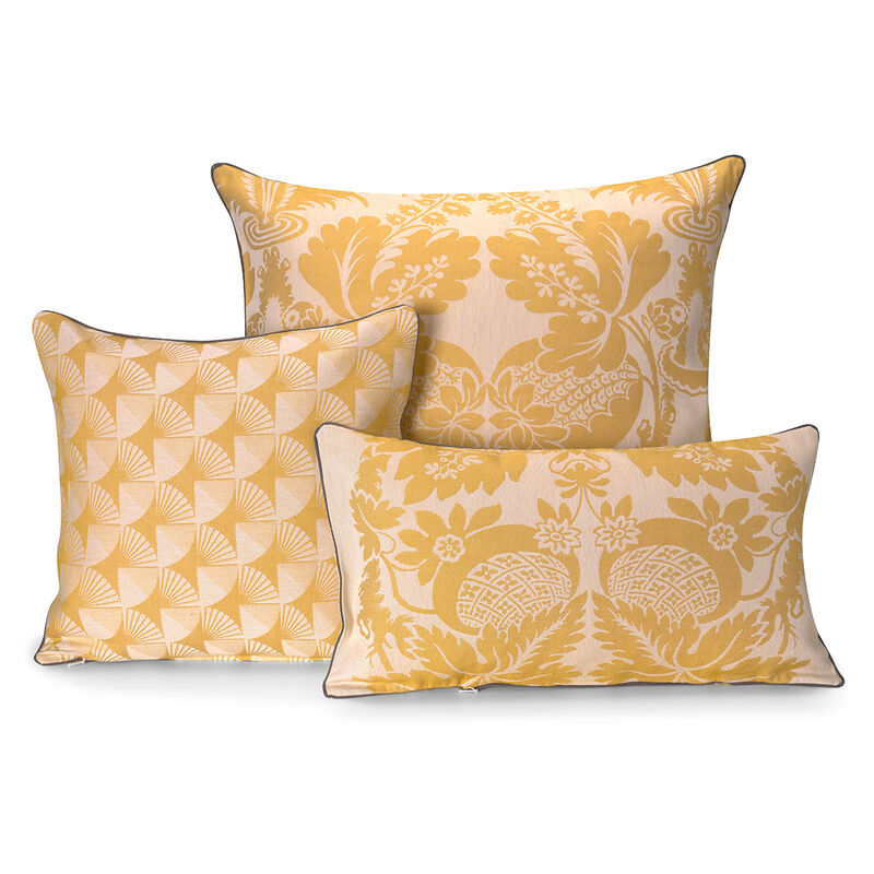 Cushion cover Soleil Yellow 30x50 100% cotton, , hi-res
