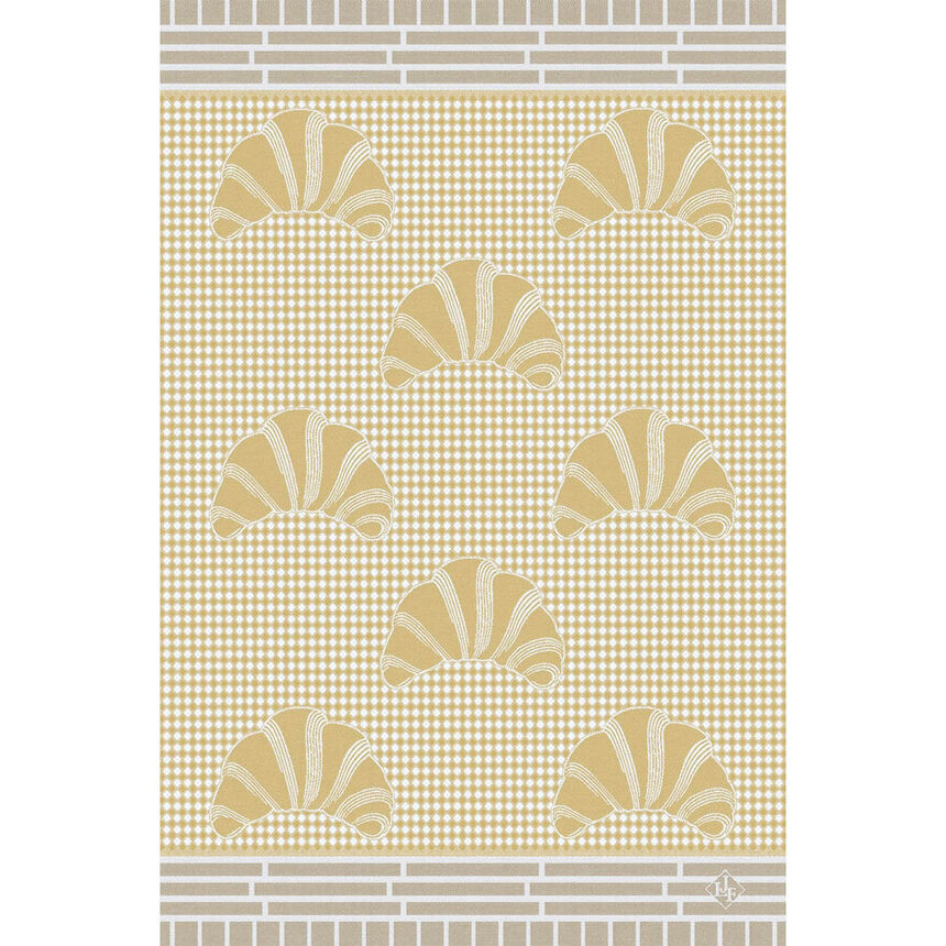 Hand towel Haute viennoiserie Beige 54x38 100% cotton, , hi-res image number 0