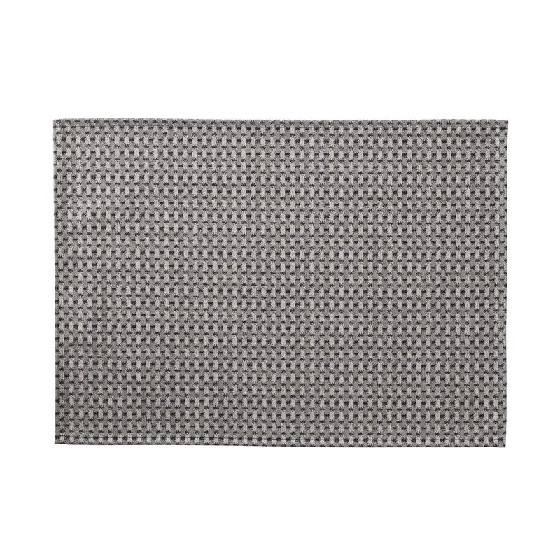 Coated placemat Empreintes Tissage Black 50x36 100% cotton, , hi-res image number 0