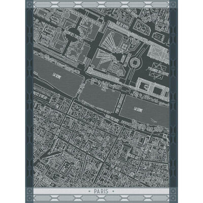 Tea towel A vol d'oiseau Paris Cotton