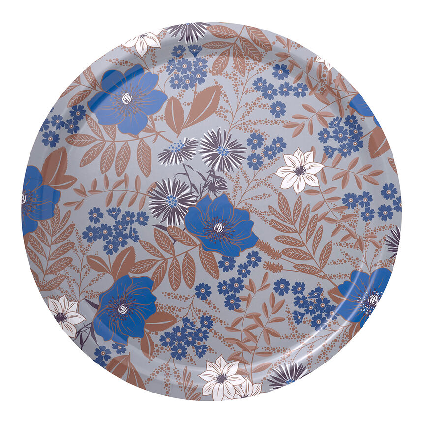 Tray Cottage Blue &Oslash;49 100% Wood, , hi-res image number 1