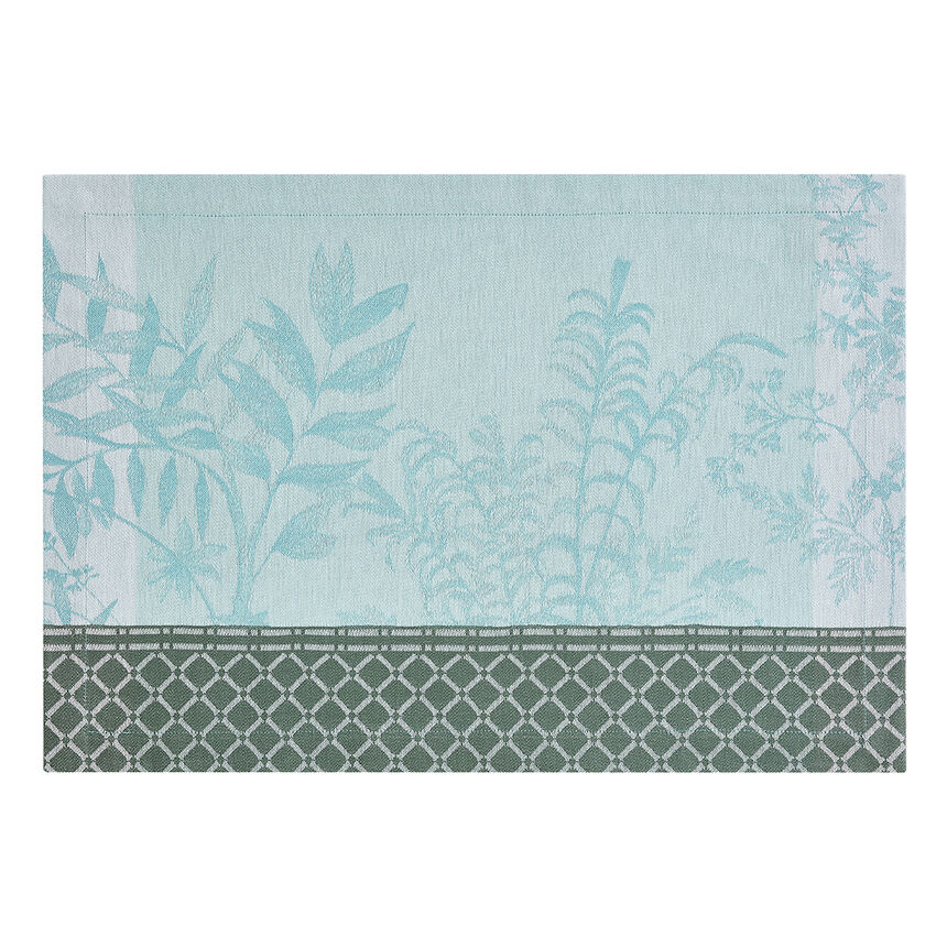 Placemat Jardin d'Eden Blue 50x36 100% cotton, , hi-res image number 1