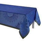 Tablecloth Jardin d'orient Blue 175x175 100% linen, , hi-res image number 2