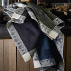 Tea towel Curiosités Florales Green 60x80 100% cotton, , hi-res image number 1